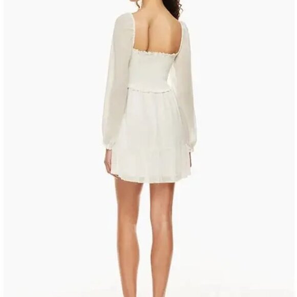 NWT Aritzia Wilfred Tempest Mini Dress White - Size S - Picture 3 of 9